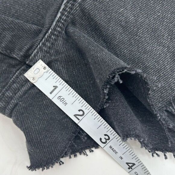 Garage festival denim shorts in black distressed size 0 - Picture 6 of 8